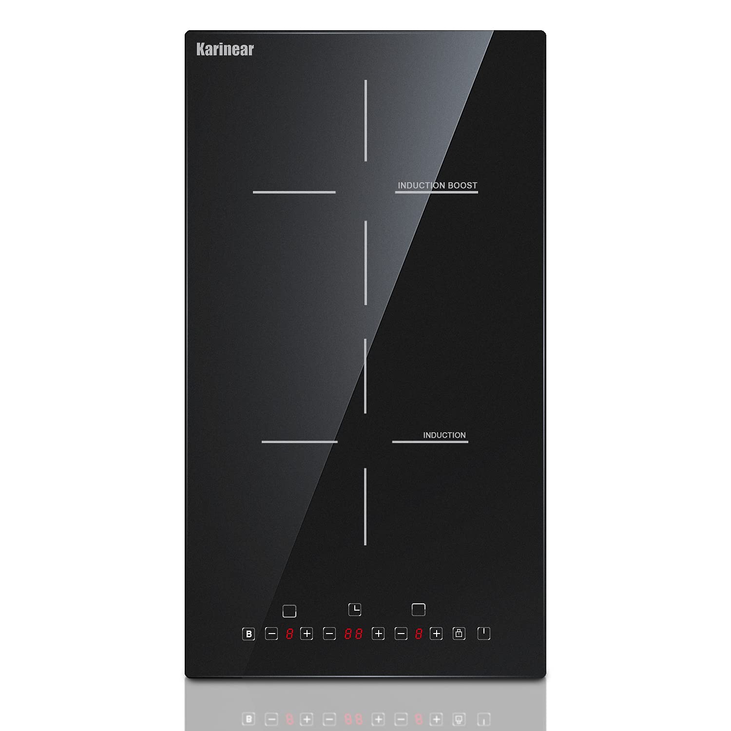 Timer Dual Outlet - Karinear 12 Inch Induction Cooktop 2